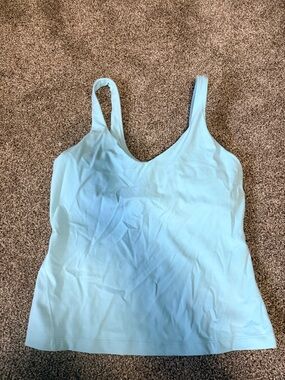 lululemon athletica Pale Blue V-Neck Tank